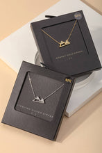 Load image into Gallery viewer, Secret Box Gold Dipped Mountain Pendant Necklace