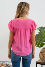 Load image into Gallery viewer, Split neck blouse