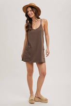 Load image into Gallery viewer, BUILT-IN SHORTS KNIT SLEEVELESS MINI DRESS