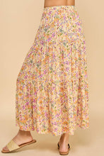 Load image into Gallery viewer, Floral Tiered Maxi Skirt