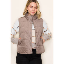 Load image into Gallery viewer, Quilted corduroy puffer vest