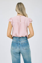 Load image into Gallery viewer, Lace panel ruffle blouse