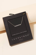Load image into Gallery viewer, Secret Box Gold Dipped Dainty Mama Pendant Necklace
