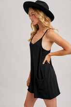 Load image into Gallery viewer, BUILT-IN SHORTS KNIT SLEEVELESS MINI DRESS