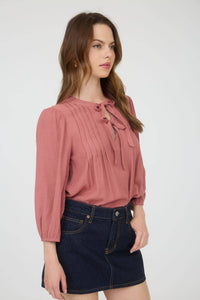 Front tie blouse