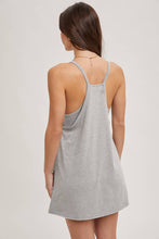 Load image into Gallery viewer, Heather grey dress with built in shorts