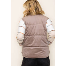 Load image into Gallery viewer, Quilted corduroy puffer vest