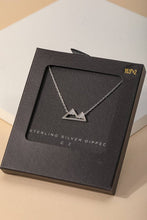 Load image into Gallery viewer, Secret Box Gold Dipped Mountain Pendant Necklace