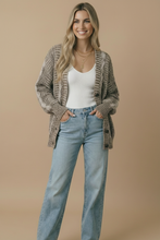 Load image into Gallery viewer, Button Down Oversized Chunky Cable Cardigan