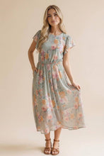 Load image into Gallery viewer, Fit and Flare Semi Sheer W/ Back Neck Button