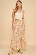 Load image into Gallery viewer, Floral Tiered Maxi Skirt