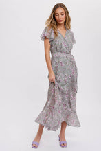 Load image into Gallery viewer, Wrap maxi dress in sage