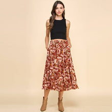 Load image into Gallery viewer, Floral Printed Skirt