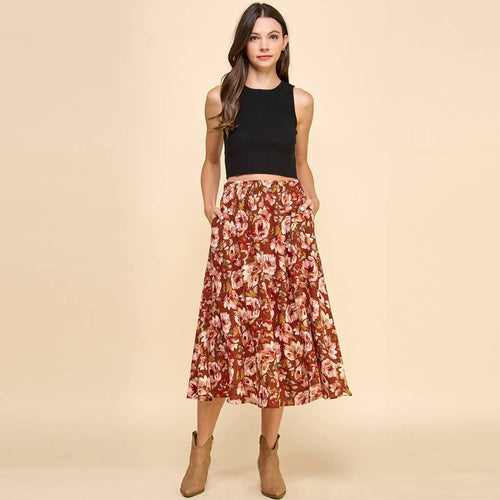 Floral Printed Skirt