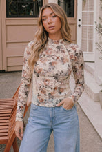Load image into Gallery viewer, FLORAL PRINT LACE TOP