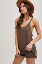 Load image into Gallery viewer, BUILT-IN SHORTS KNIT SLEEVELESS MINI DRESS