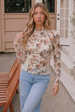 Load image into Gallery viewer, FLORAL PRINT LACE TOP