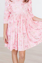 Load image into Gallery viewer, Howdy 3/4 Sleeve Ruffle Twirl Dress