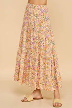 Load image into Gallery viewer, Floral Tiered Maxi Skirt
