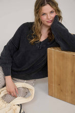 Load image into Gallery viewer, Charcoal oversized sweater