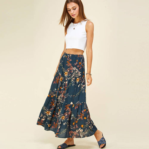 Three Layered Floral Skirt