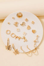 Load image into Gallery viewer, Assorted Mini Bow Heart Earrings Set