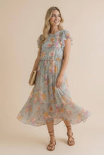 Load image into Gallery viewer, Fit and Flare Semi Sheer W/ Back Neck Button