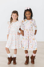 Load image into Gallery viewer, Boho Bows 3/4 Sleeve Pocket Twirl Dress
