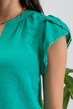 Load image into Gallery viewer, Split neck blouse