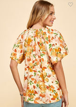 Load image into Gallery viewer, Yellow floral print top