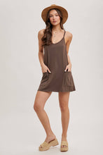 Load image into Gallery viewer, BUILT-IN SHORTS KNIT SLEEVELESS MINI DRESS