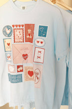 Load image into Gallery viewer, Valentine Stamp Graphic Long Sleeve