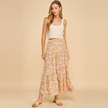 Load image into Gallery viewer, Floral Tiered Maxi Skirt