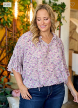 Load image into Gallery viewer, Floral printed curvy top