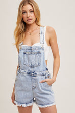 Load image into Gallery viewer, Denim short overalls