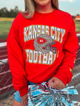 Load image into Gallery viewer, KC chiefs red sweatshirt