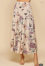 Load image into Gallery viewer, Floral midi skirt