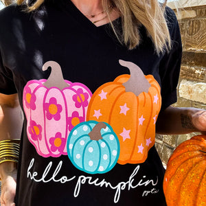 Hello pumpkin v-neck