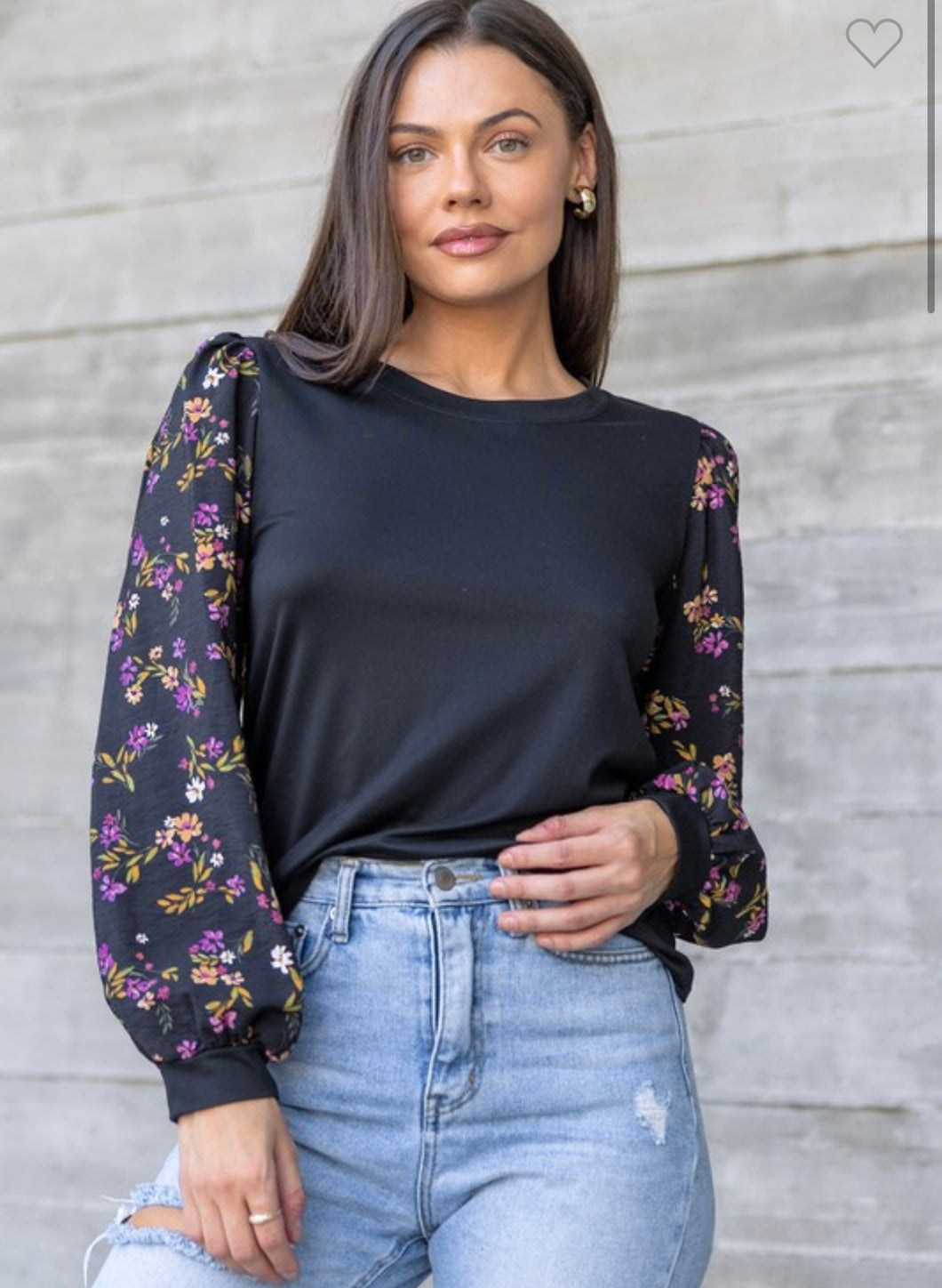 Black floral sleeves