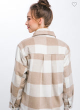 Load image into Gallery viewer, Khaki plaid Shacket