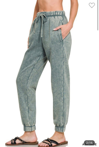 Acid wash Jade sweatpants