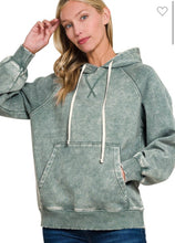 Load image into Gallery viewer, Acid wash fleece hoodie