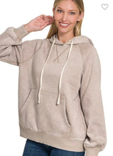 Load image into Gallery viewer, Acid wash fleece hoodie