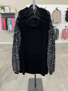 Ready to shine top- black