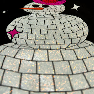 Disco snowman tee