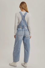 Load image into Gallery viewer, Barrel denim overalls