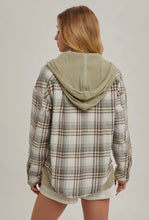 Load image into Gallery viewer, Sage plaid jacket