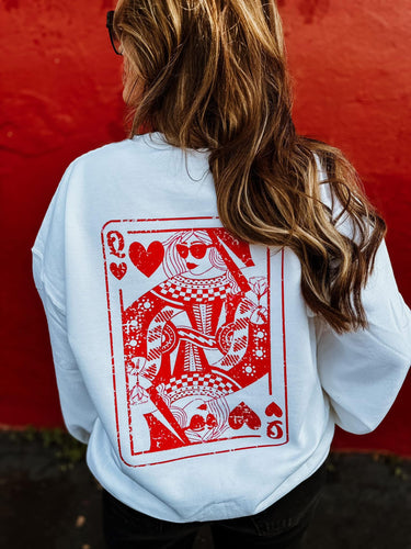 Queen of hearts sweatshirt