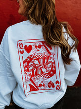 Load image into Gallery viewer, Queen of hearts sweatshirt