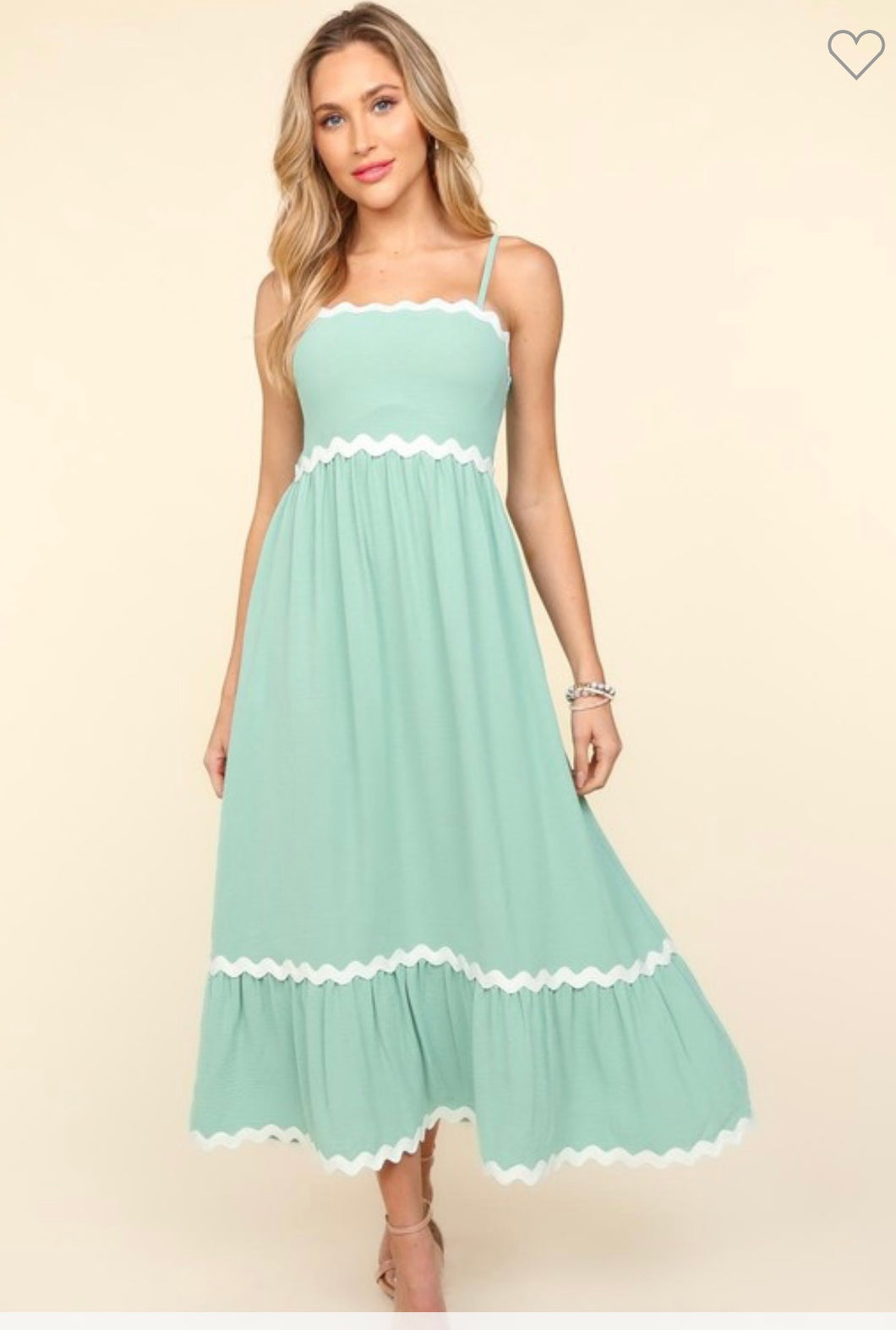 Sage maxi dress